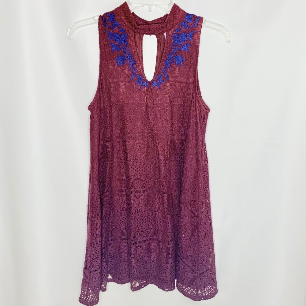 Francesca’s Burgundy Lace Dress